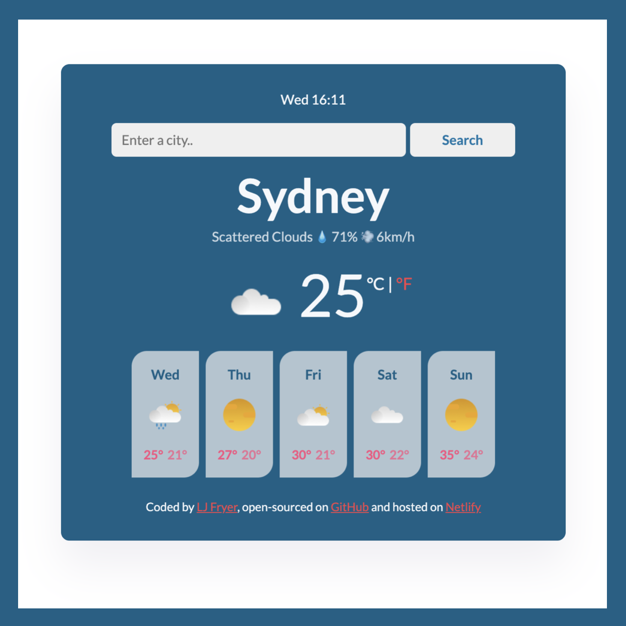 5 Day Forecast